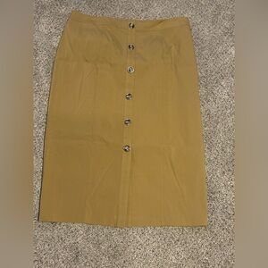 White House Black Market Tan Pencil Skirt
